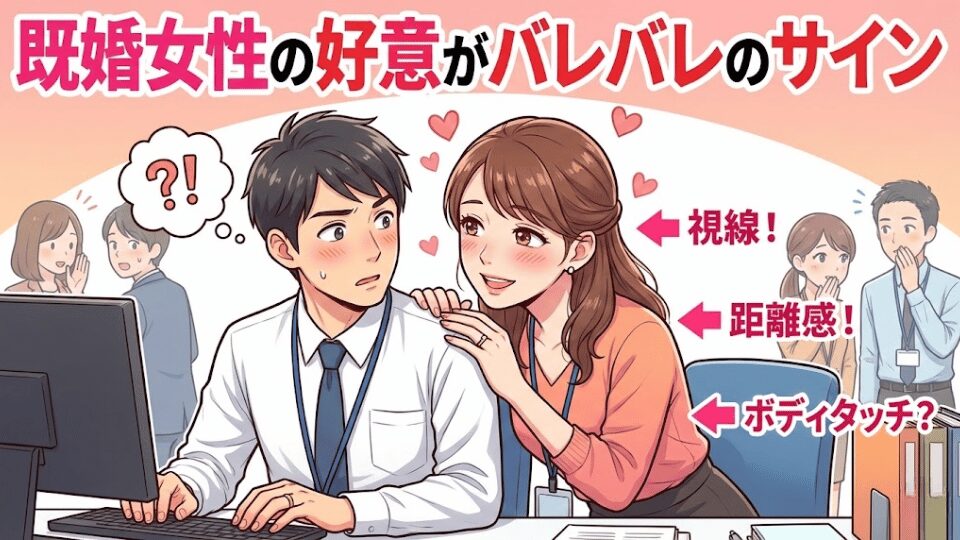既婚女性の好意がバレバレのサイン