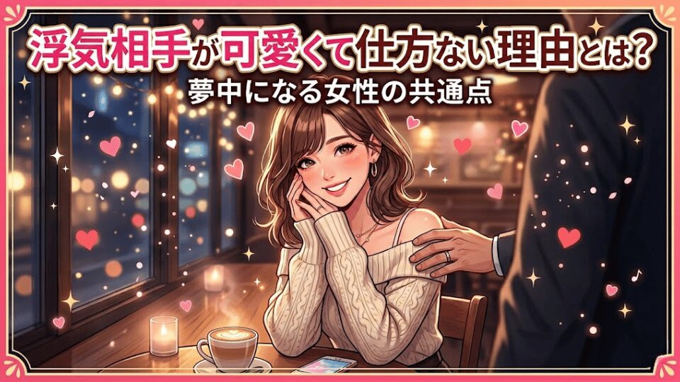 浮気相手が可愛くて仕方ない理由とは?夢中になる女性の共通点