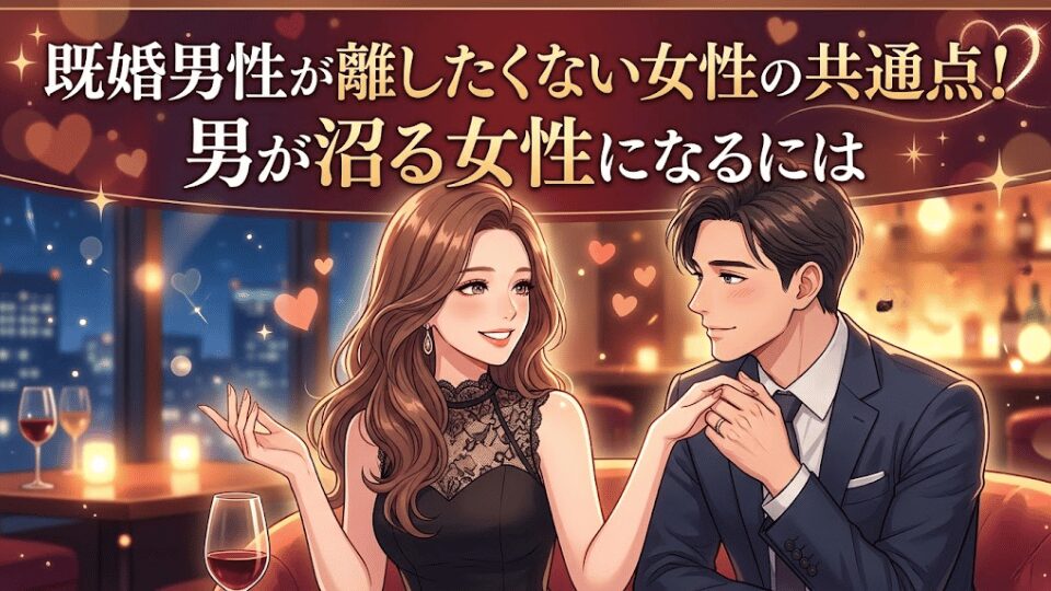 既婚男性が離したくない女性の共通点5選!男が沼る女性になるには