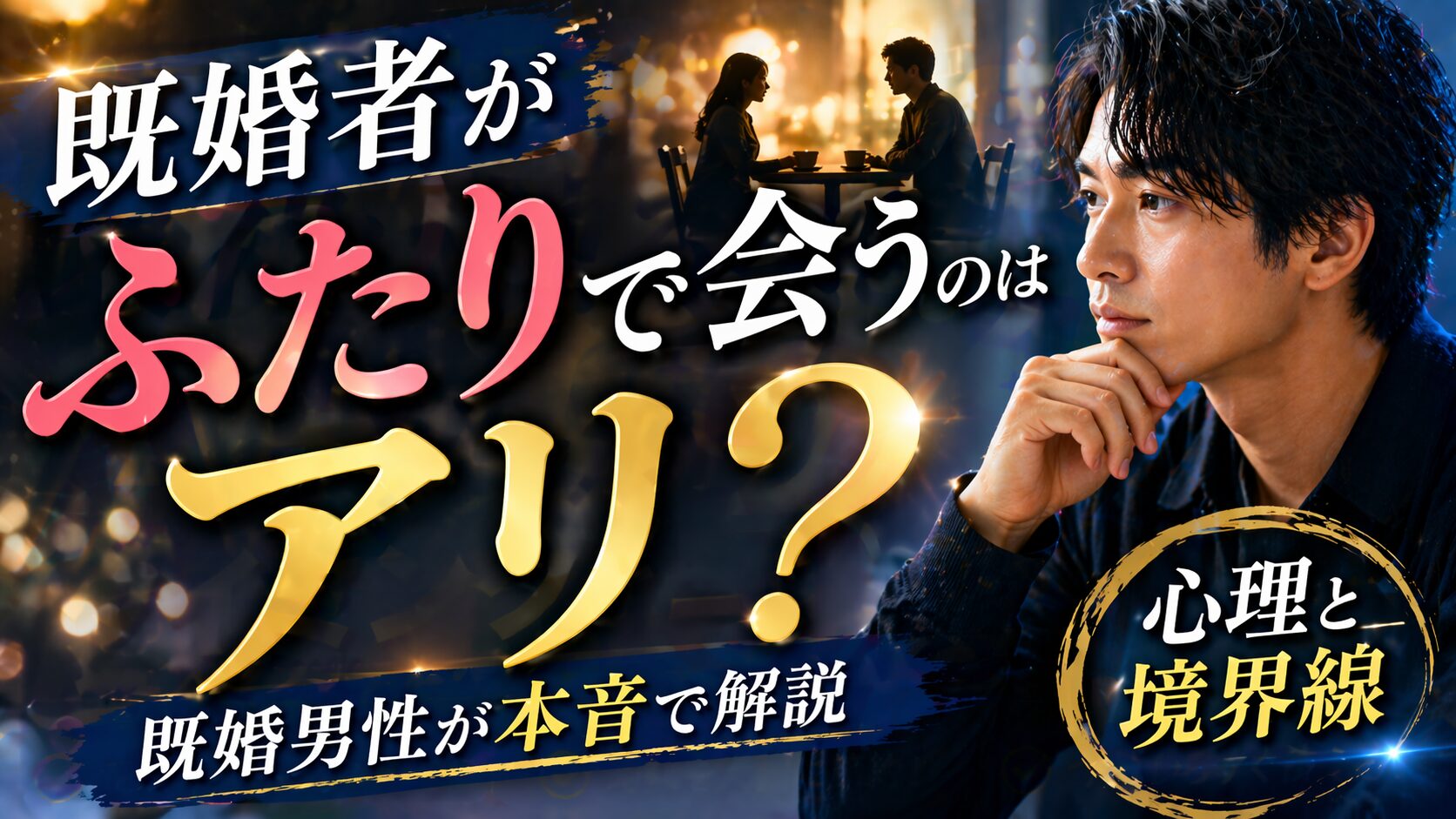 既婚者の男女がふたりで会うのはアリ？心理と境界線を解説