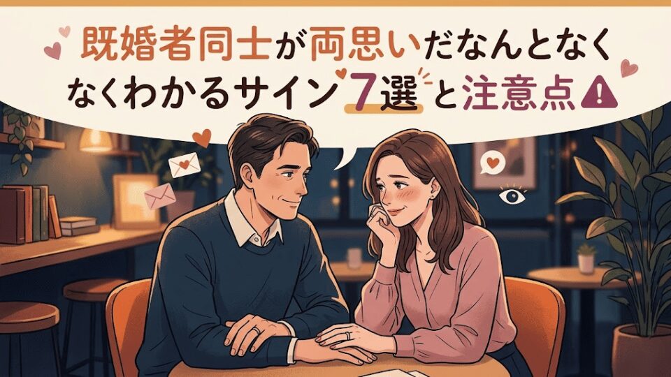既婚者同士が両思いだとなんとなくわかるサイン7選と注意点