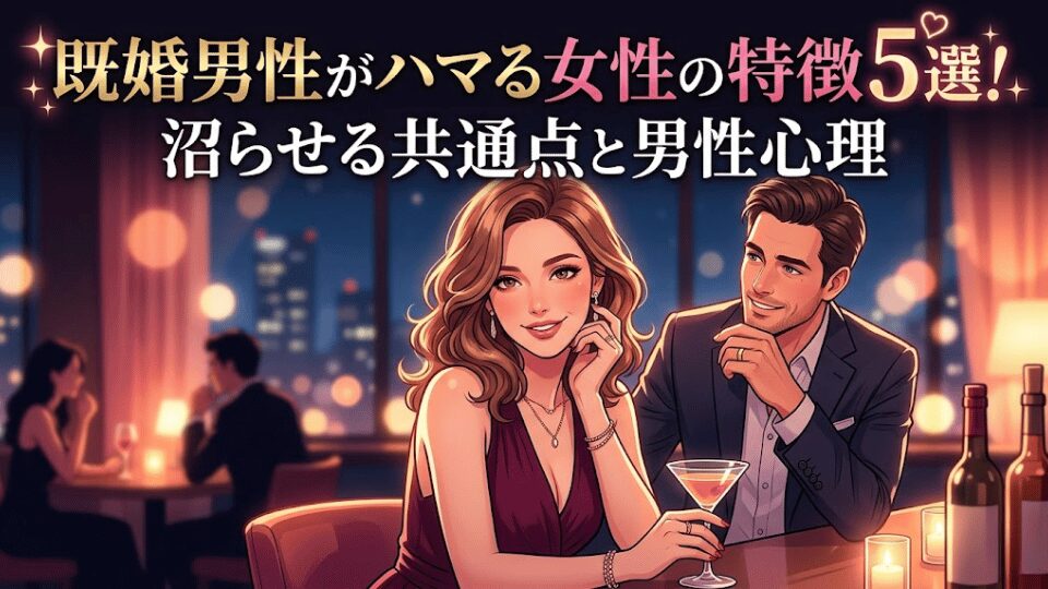 既婚男性がハマる女性の特徴5選！沼らせる共通点と男性心理