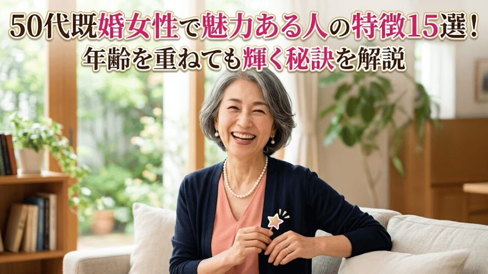 50代既婚女性で魅力ある人の特徴15選！年齢を重ねても輝く秘訣を解説