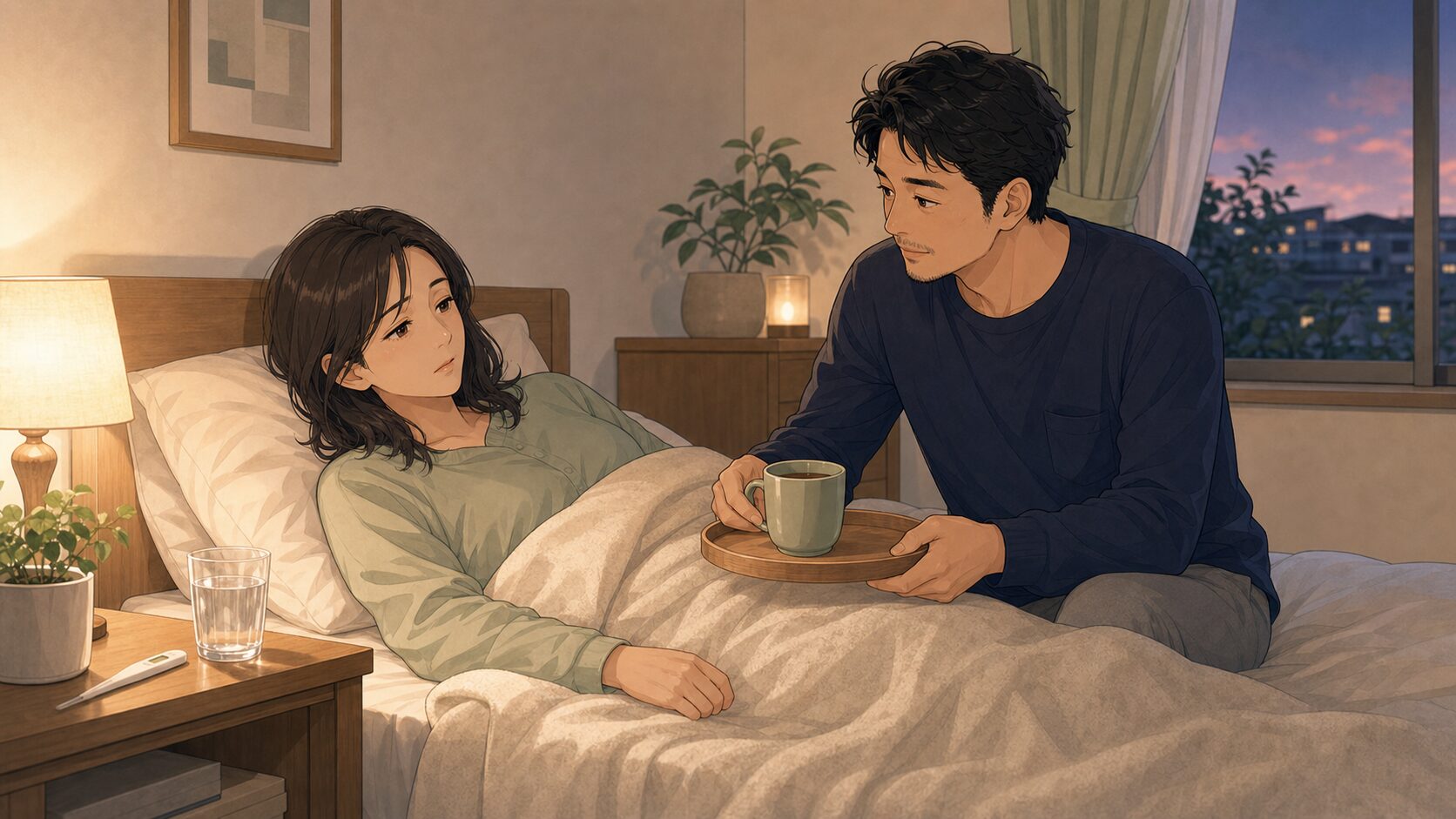 体調が悪い時は夫婦の夜のルールより休息を優先する夫婦