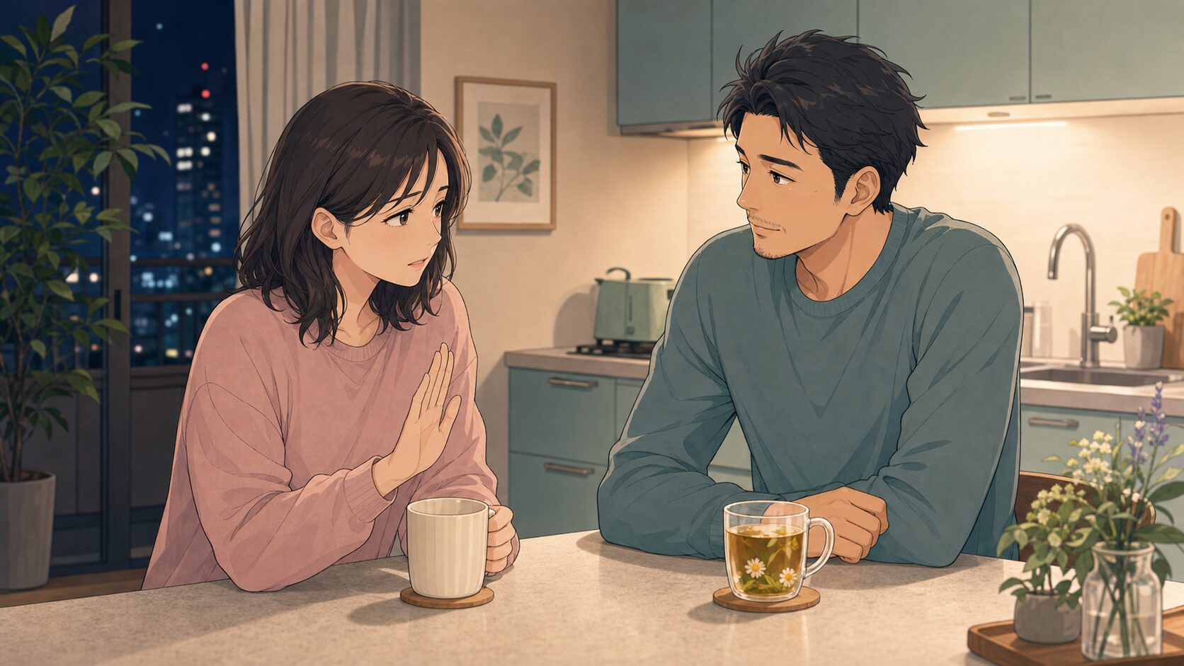 夫婦の夜の断り方のサインを穏やかに伝える夫婦