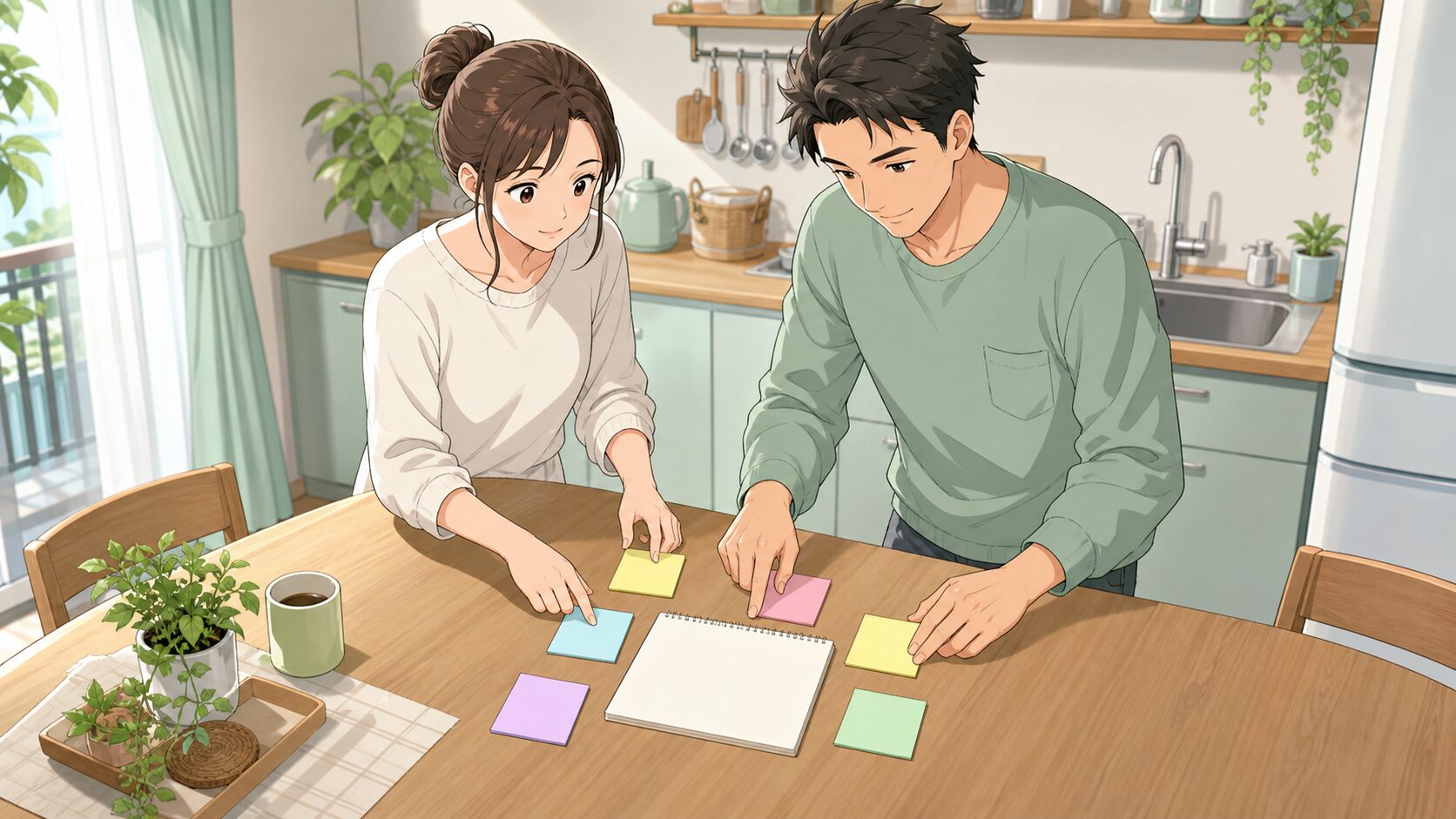 夫婦の夜のルール7つをノートに整理する夫婦