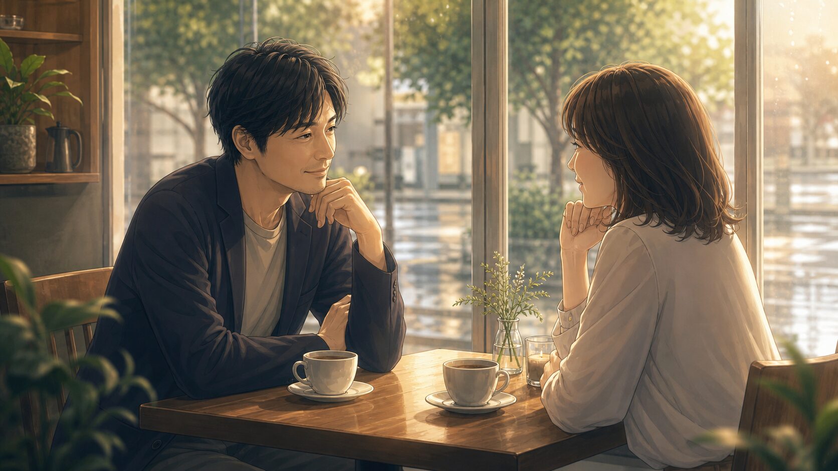 家庭にない癒やしを感じる婚外恋愛の二人