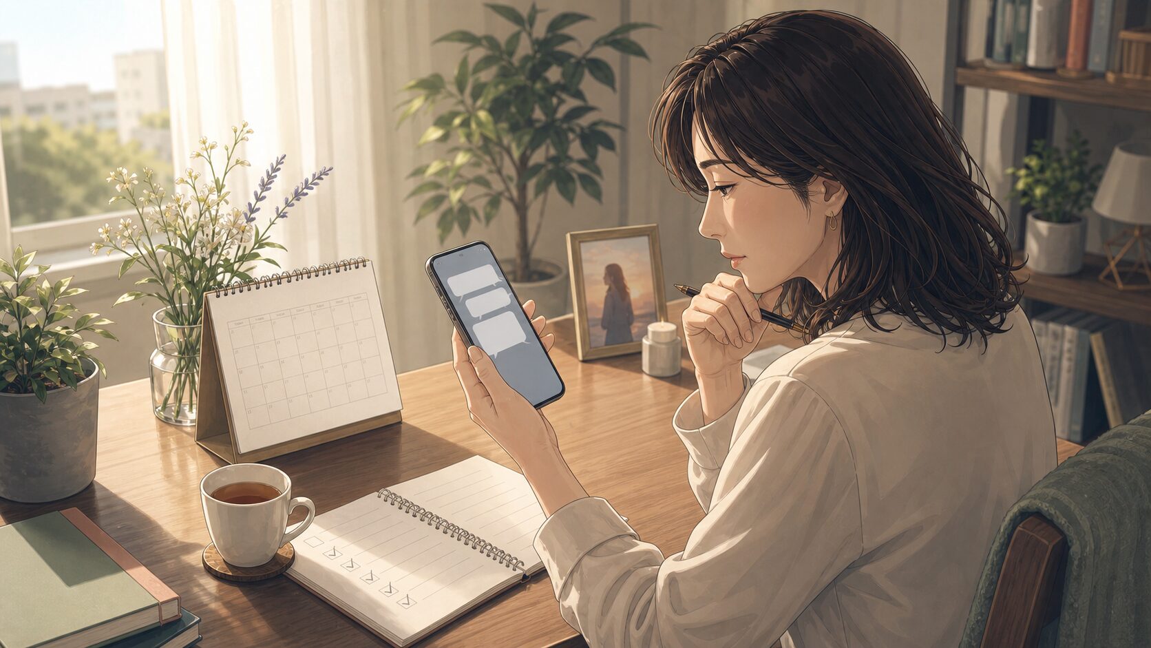 婚外恋愛で相手の本気度を連絡や未来の話から見極める様子