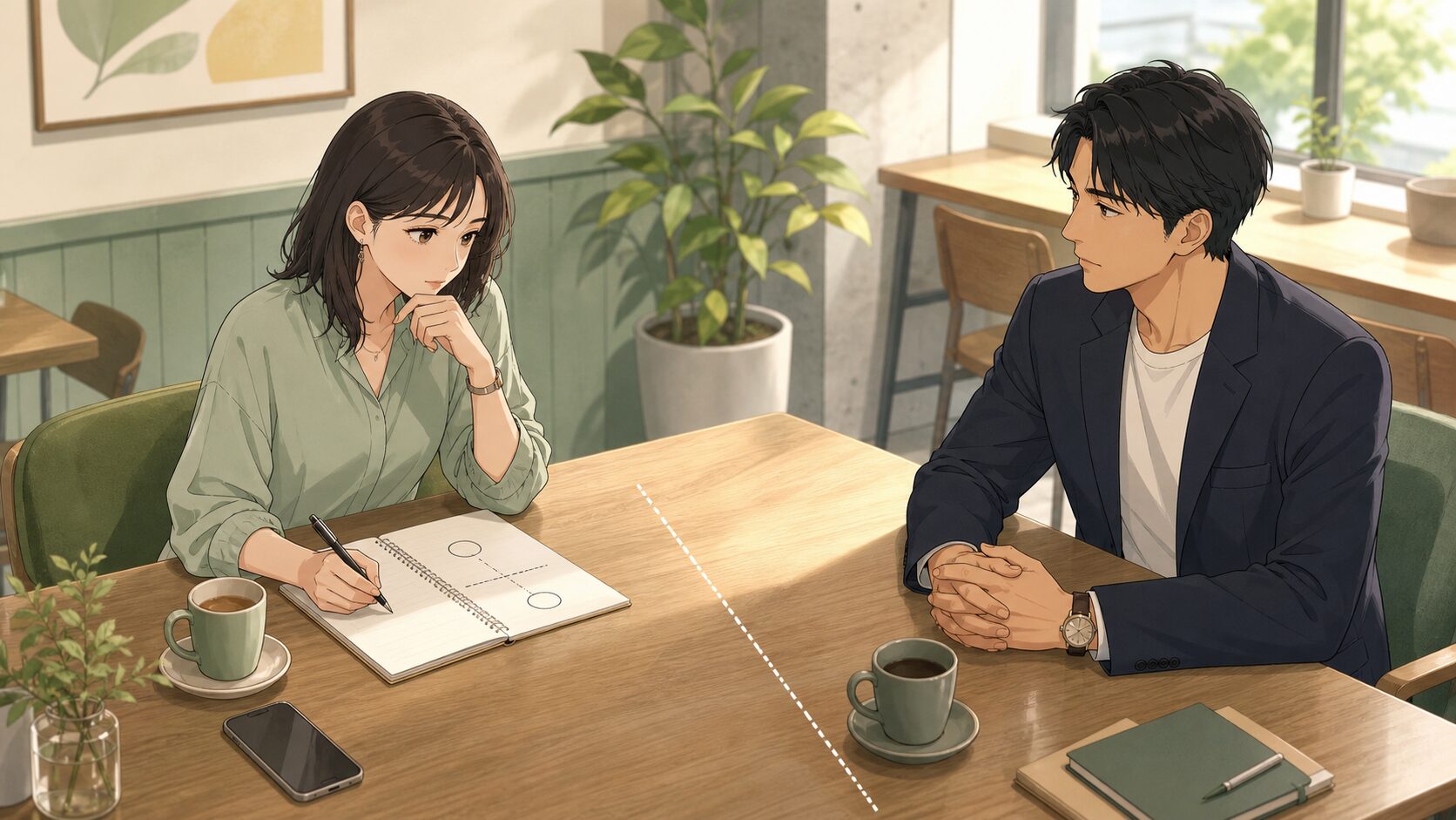 ハグや手を繋ぐ前に境界線を話し合う男女