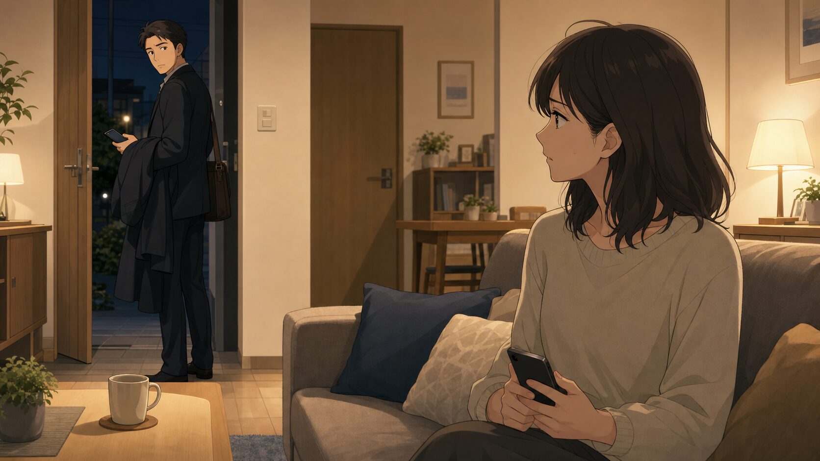 異性と2人で会ったことで配偶者の不信感を招く夫婦