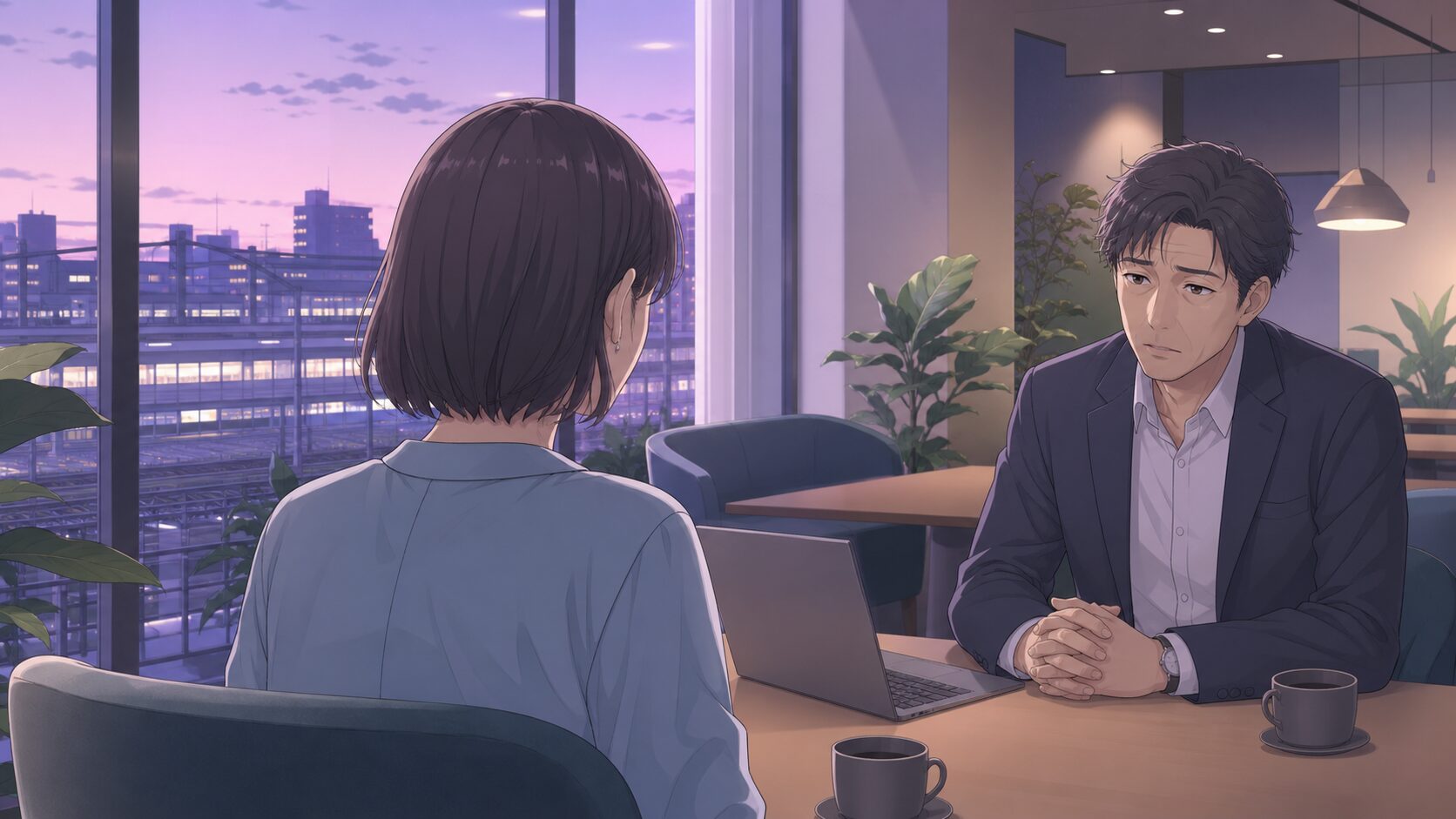配偶者には話せない悩みを異性の友人に相談する既婚男性