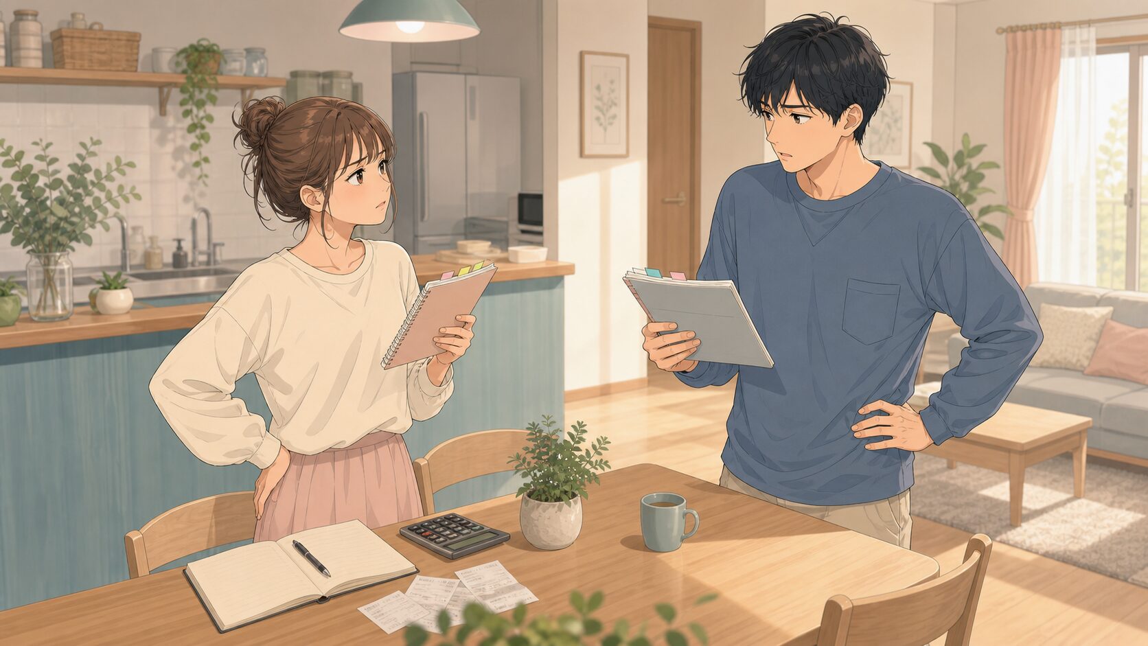 理想の夫婦像を押し付けあう新婚夫婦