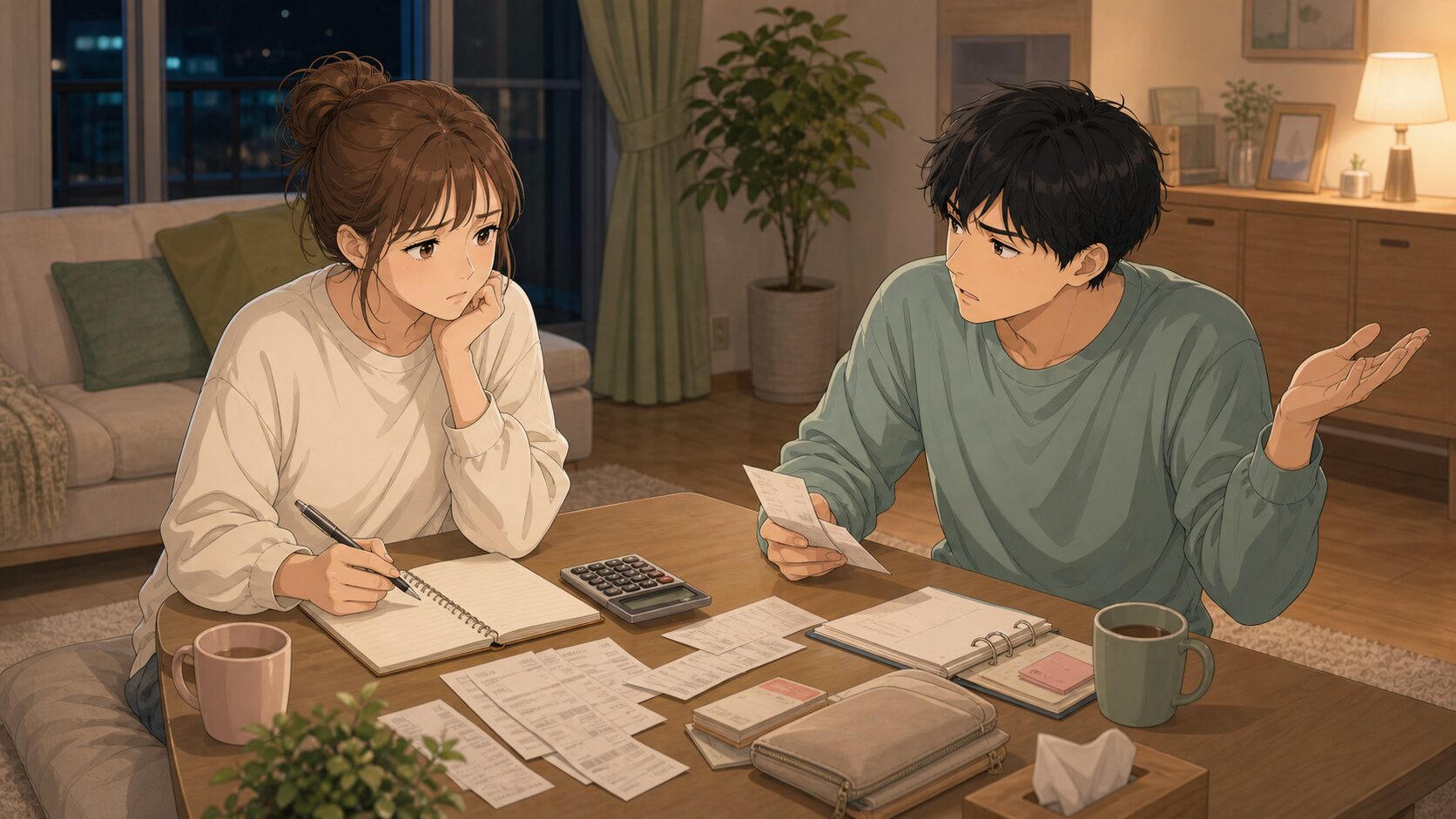 経済感覚のズレに悩む新婚夫婦
