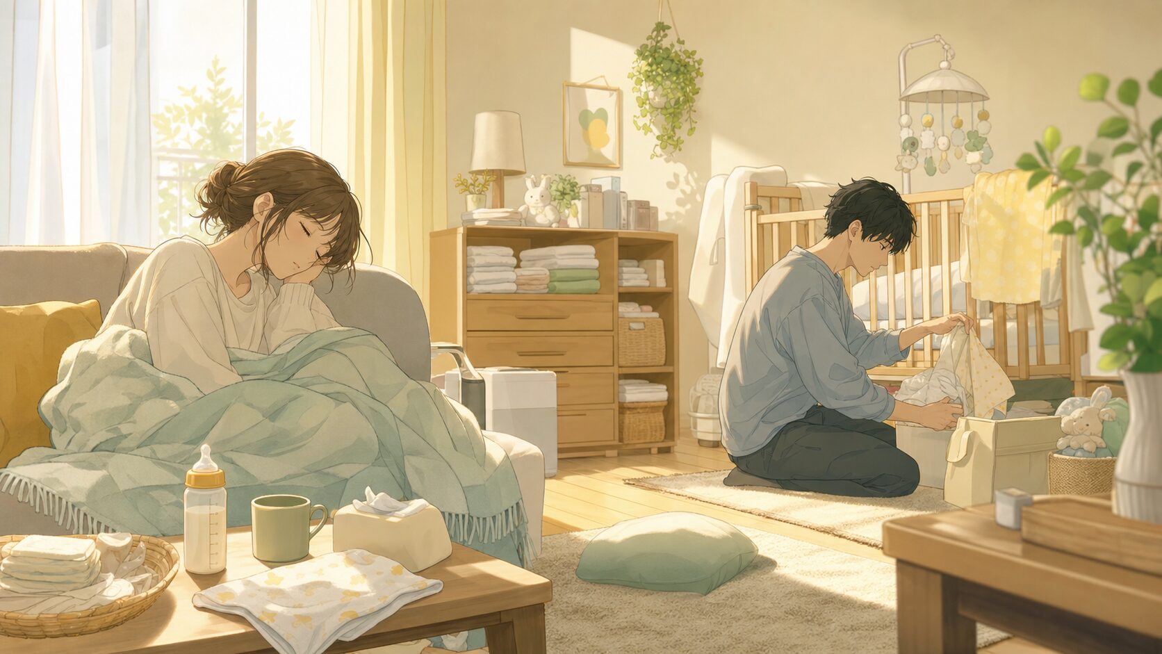 妊娠や出産や育児で生活リズムが変化した20代夫婦