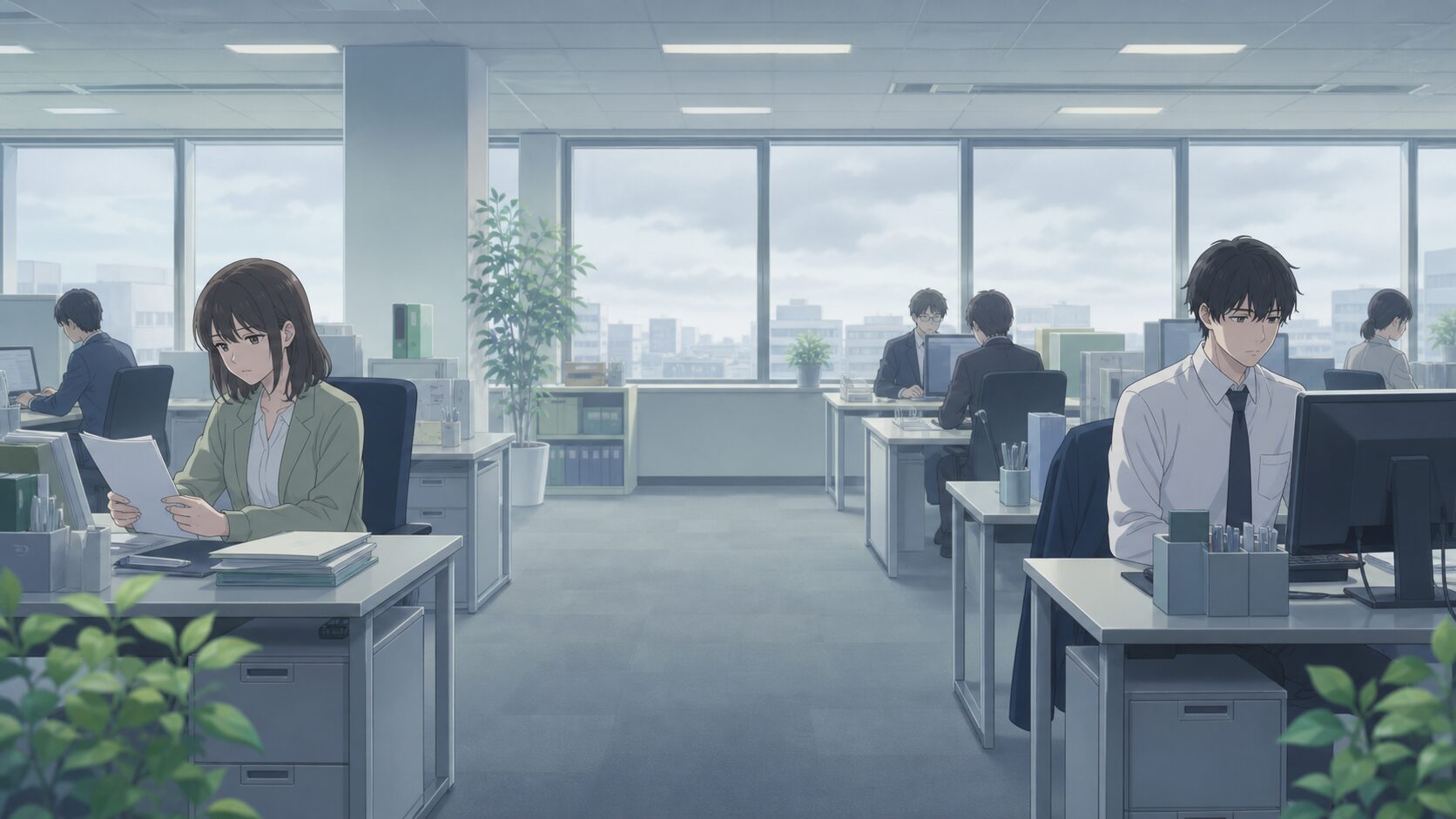 関係が崩れた後も同じ職場で働く辛さを抱える同僚
