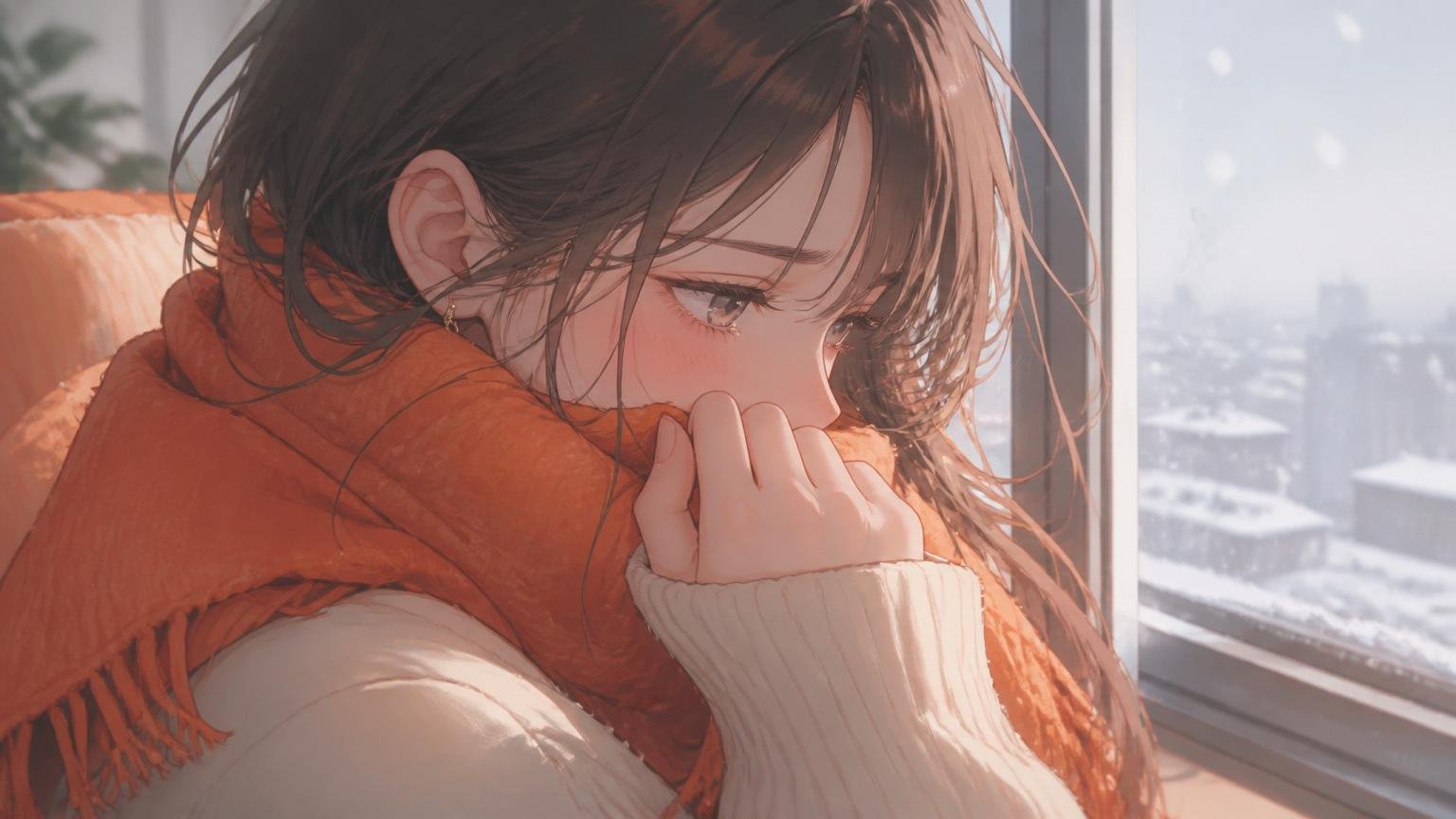 感情的になりかけて考え直す女性のイメージ