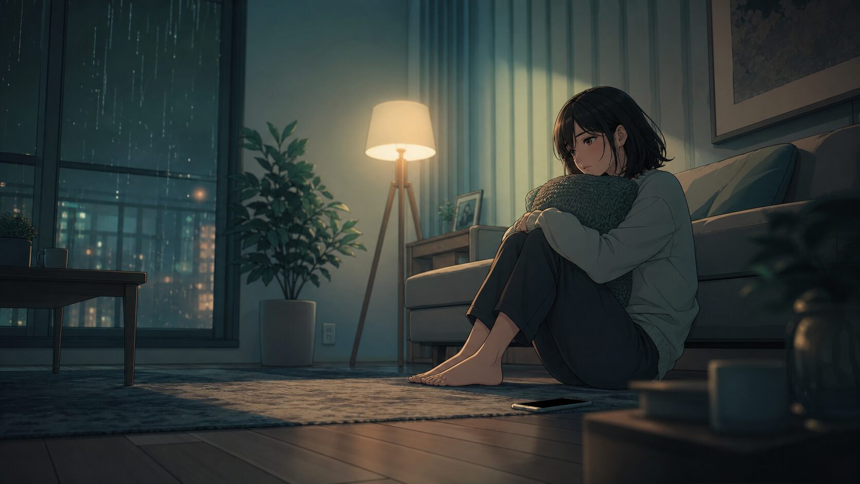 周囲に相談できず孤独を感じる女性