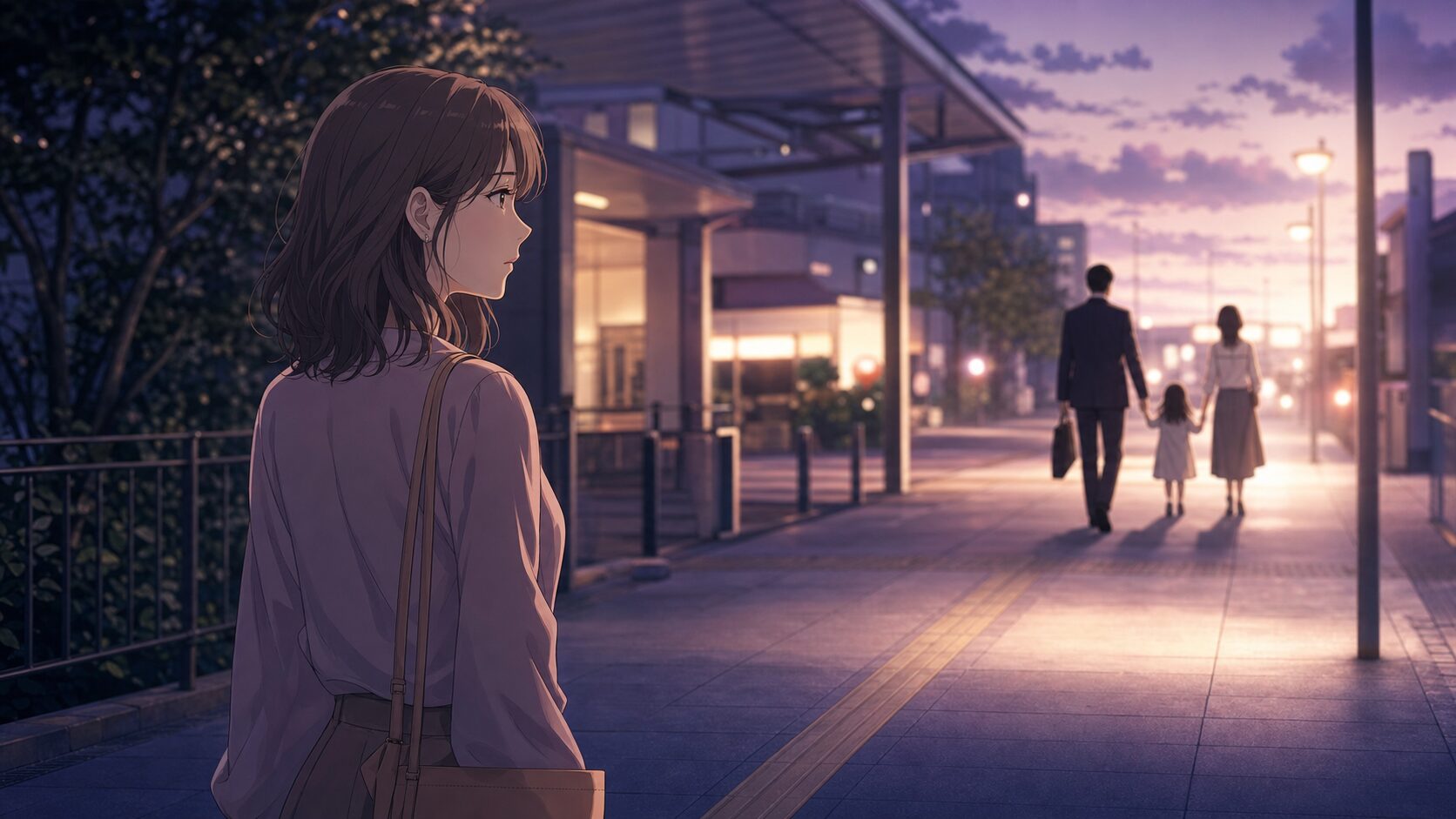 相手の一番になれない現実を駅前で感じる既婚者との恋愛