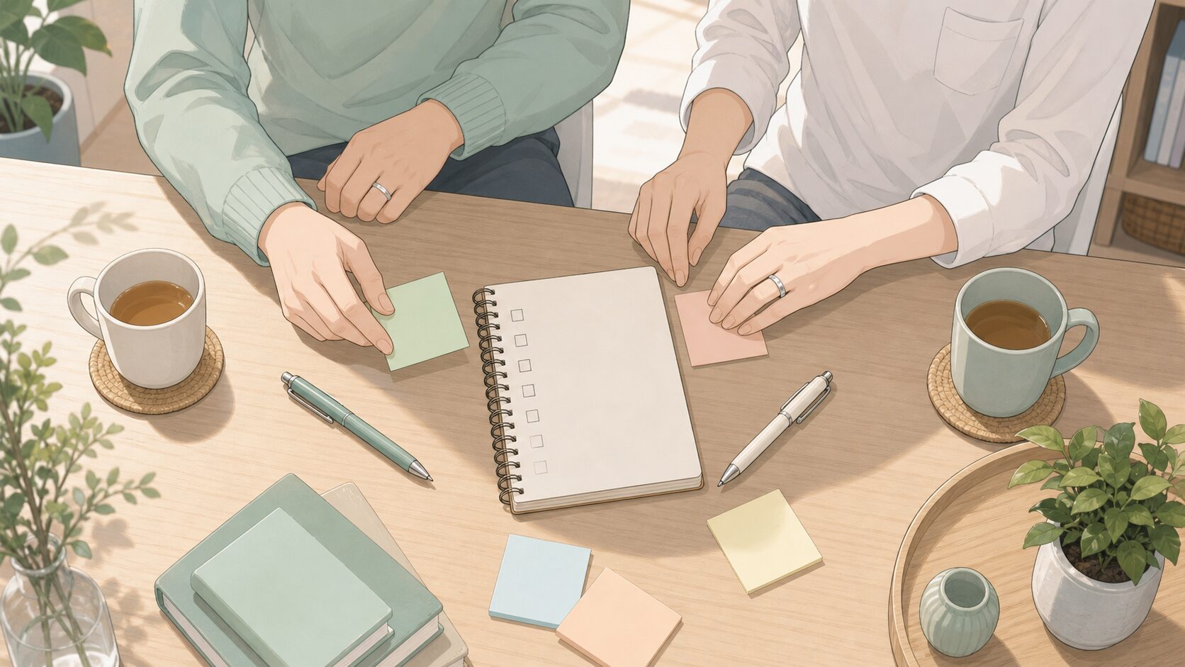 オープンマリッジを検討する前に話し合いを準備する夫婦