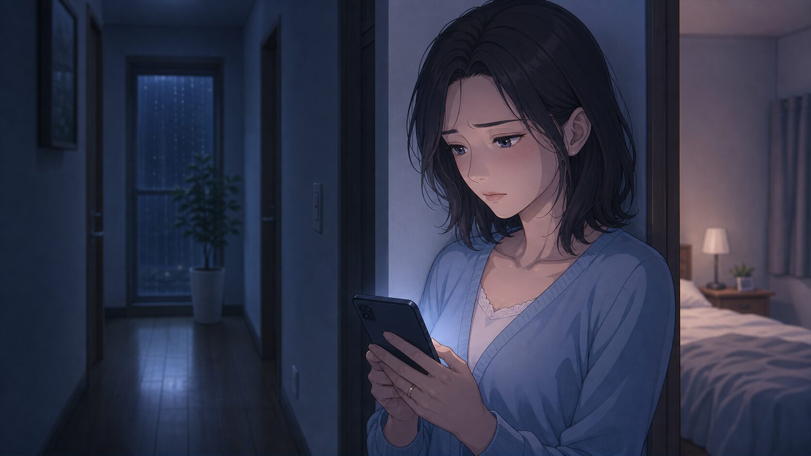 配偶者の家庭外の関係に嫉妬を感じる既婚女性
