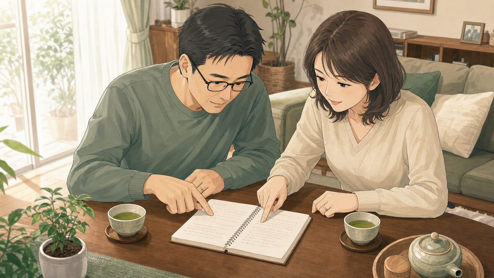 夫婦合意の上で家庭外の関係について確認する夫婦