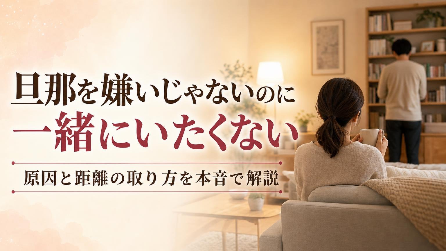 旦那を嫌いじゃないのに一緒にいたくない心理と距離の取り方を解説するアイキャッチ画像