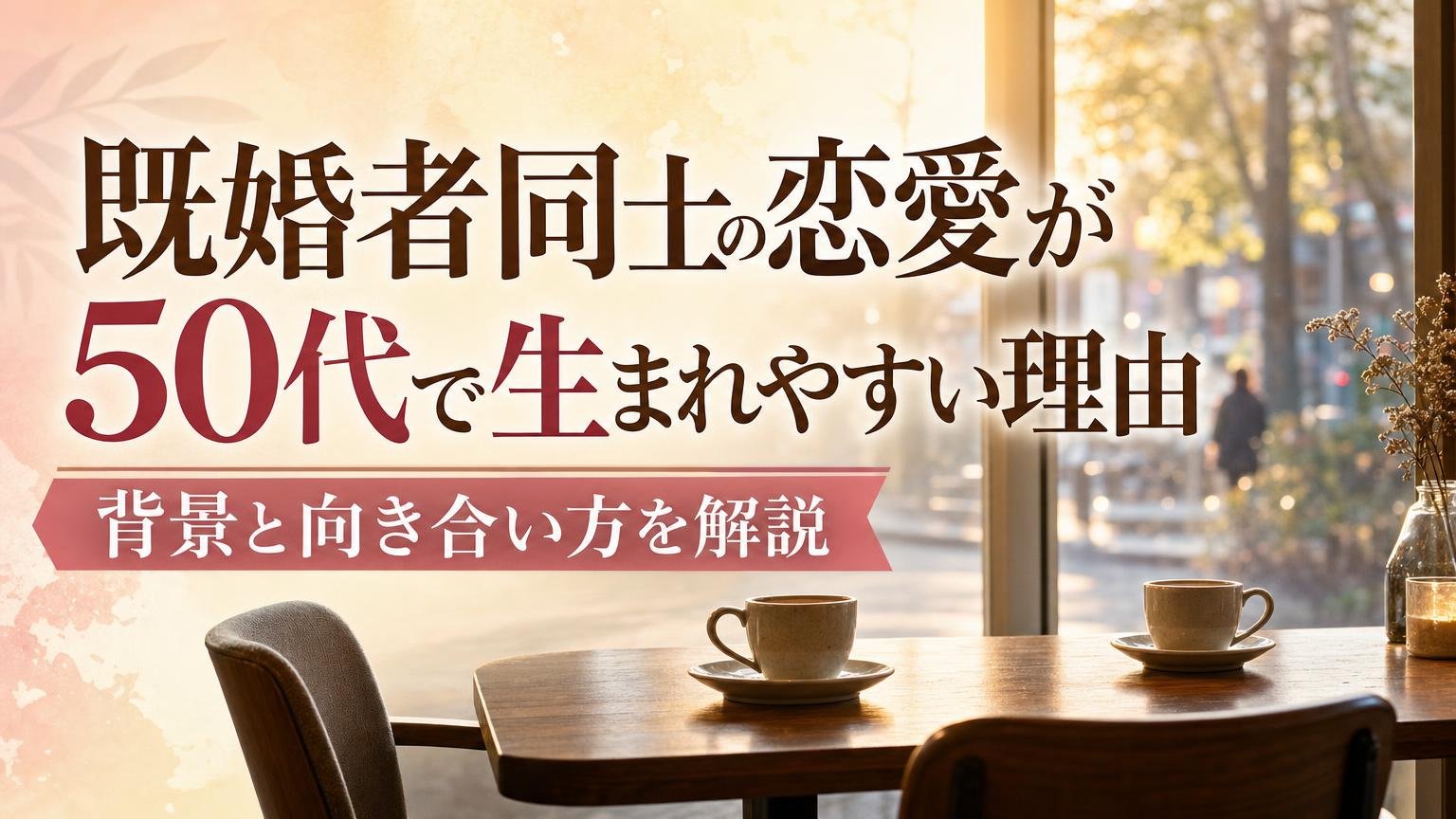 既婚者同士の恋愛が50代で生まれやすい理由と向き合い方を解説するアイキャッチ画像