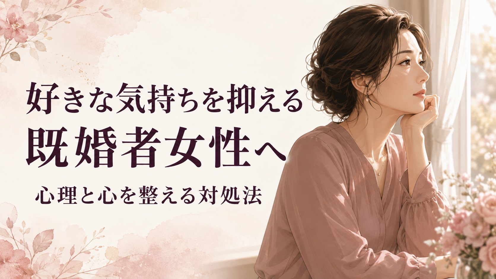 好きな気持ちを抑える既婚者女性へ、心理と心を整える対処法
