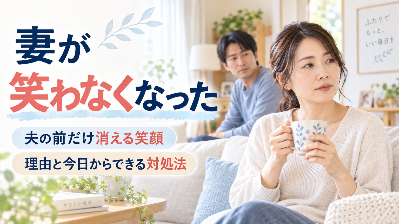 妻が笑わなくなった理由と夫が今日からできる対処法