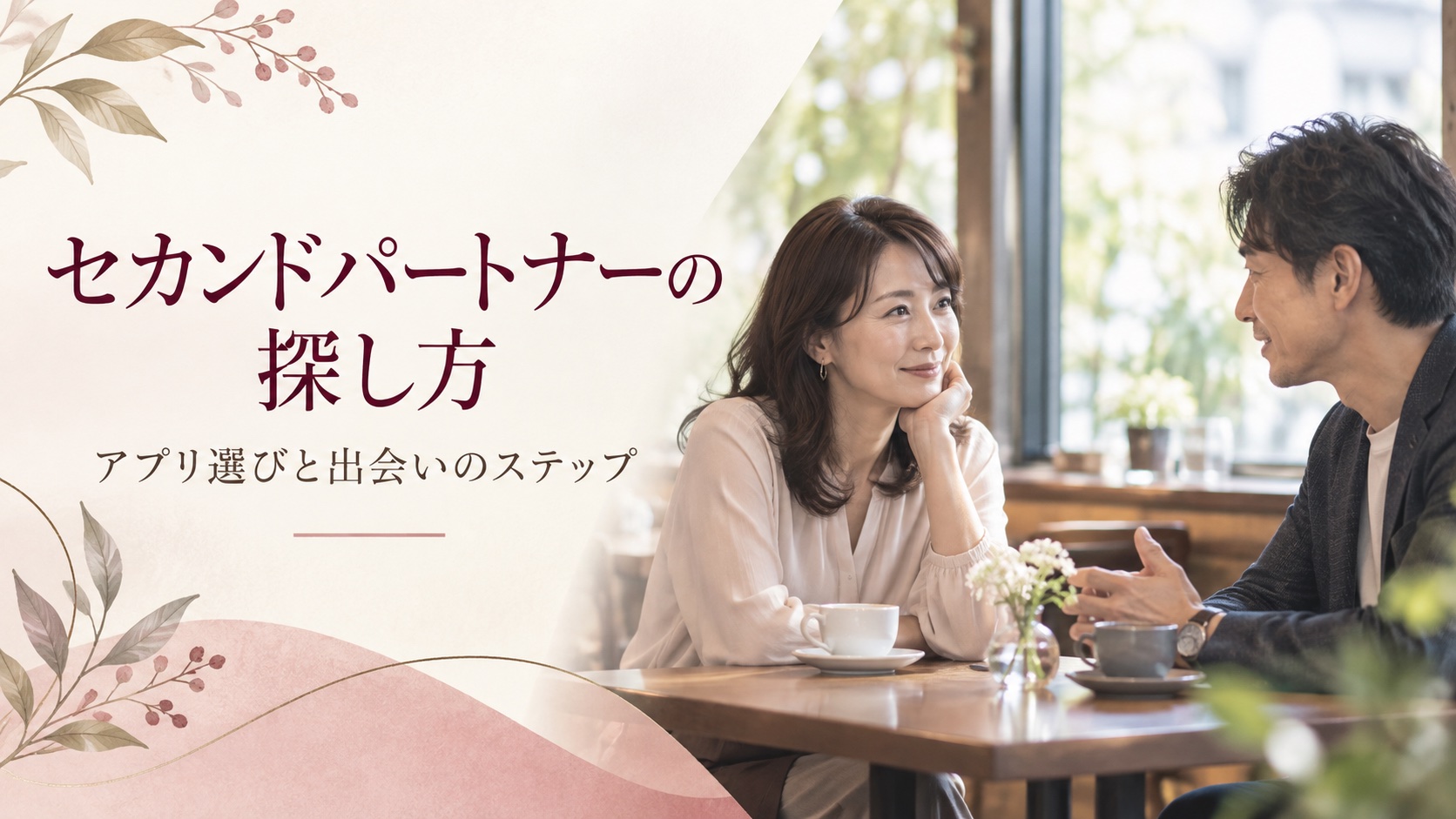 セカンドパートナーの探し方とアプリ選びを紹介するアイキャッチ