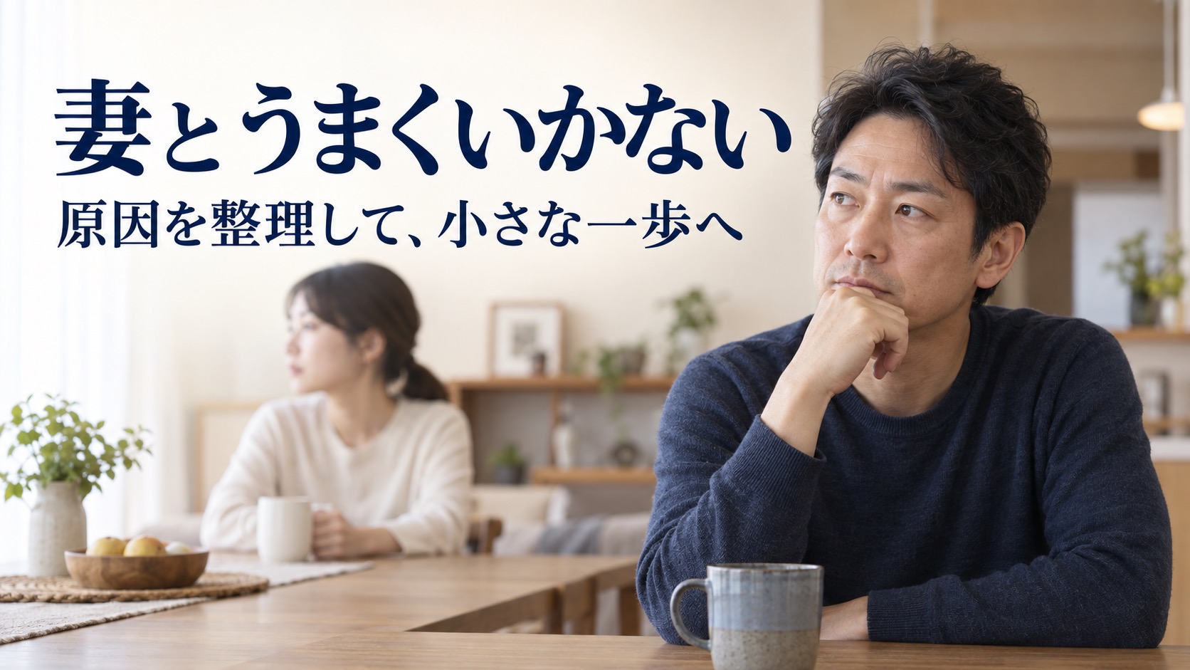 妻とうまくいかない。原因を整理して、小さな一歩へ